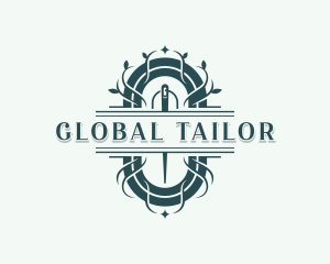 Needle Tailor Seamstress logo design