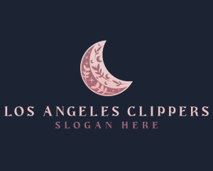 Moon Floral Crescent Logo