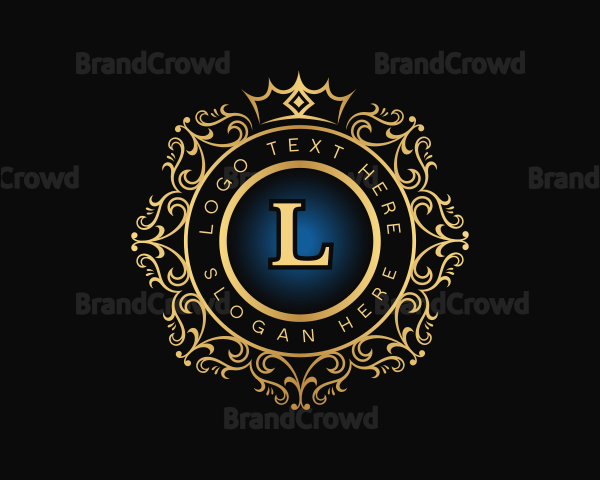 Royal Crown Wreath Logo