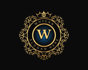 High End - Royal Crown Wreath logo design