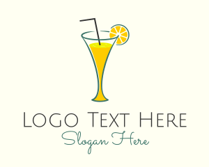 Mocktail - Lemonade Glass Diner logo design