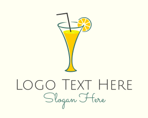 Fruit Shake - Lemonade Glass Diner logo design