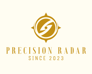 Radar - Golden Compass Letter S logo design