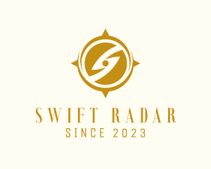 Radar - Golden Compass Letter S logo design