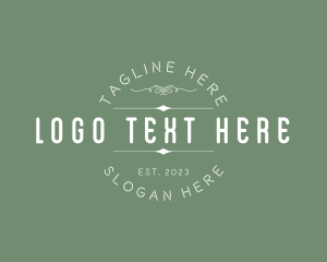 Typography - Elegant Style Business logo design