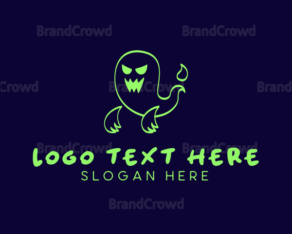 Scary Ghost Spirit Logo