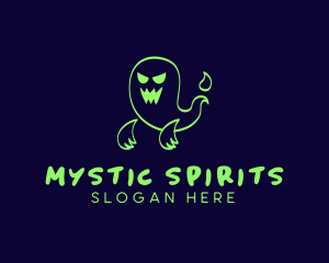 Scary Ghost Spirit logo design