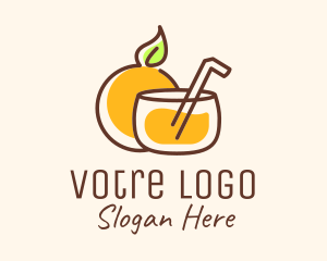 Orange Juice Drink Logo