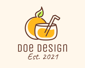 Orange Juice Drink logo design