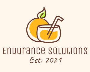 Orange Juice Drink logo design