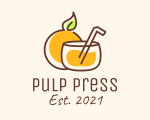 Pulp - Orange Juice Drink logo design