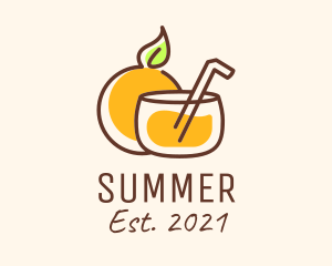 Orange Juice Drink logo design