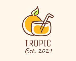 Orange Juice Drink logo design