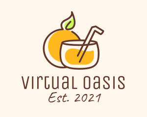 Orange Juice Drink logo design