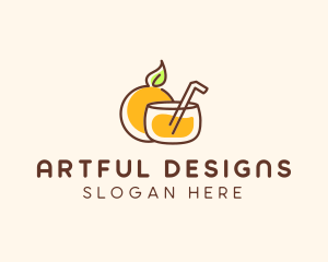 Orange Juice Drink logo design