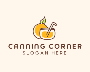 Orange Juice Drink logo design