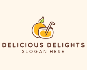 Orange Juice Drink logo design