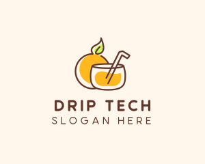 Orange Juice Drink logo design