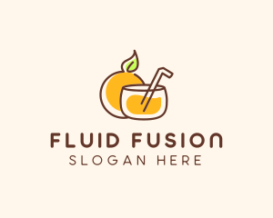 Orange Juice Drink logo design