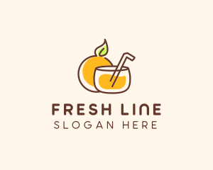 Orange Juice Drink logo design