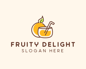 Orange Juice Drink logo design