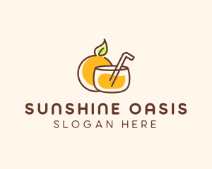 Orange Juice Drink logo design