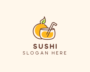 Orange Juice Drink logo design