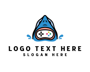 Vlogger - Shark Game Streamer logo design