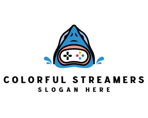 Shark Game Streamer logo design