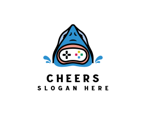 Streamer - Shark Game Streamer logo design