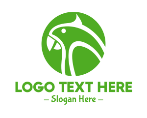 Icon - Green Parrot Aviary logo design