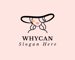 Fashion Woman Hat Logo