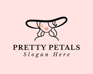 Fashion Woman Hat logo design