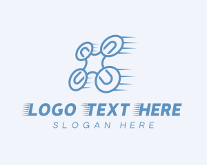 Surveillance - Quadcopter Drone Tech logo design