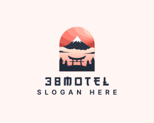 Mount Fuji Japan logo design