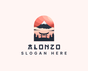 Mount Fuji Japan logo design