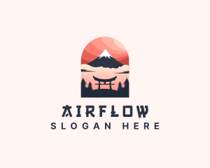 Mount Fuji Japan logo design