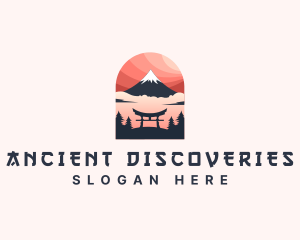 Mount Fuji Japan logo design