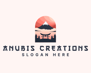 Mount Fuji Japan logo design