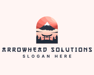 Mount Fuji Japan logo design