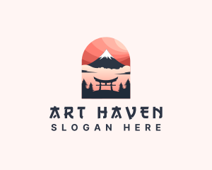 Mount Fuji Japan logo design