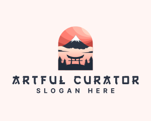 Mount Fuji Japan logo design