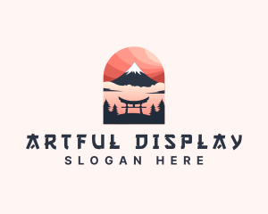 Mount Fuji Japan logo design