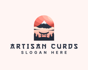 Mount Fuji Japan logo design