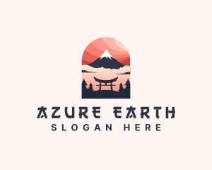 Mount Fuji Japan logo design