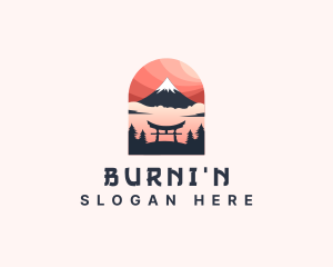 Mount Fuji Japan logo design