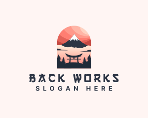 Mount Fuji Japan logo design