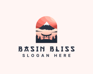 Mount Fuji Japan logo design