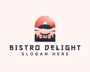 Mount Fuji Japan logo design