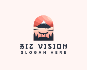 Mount Fuji Japan logo design